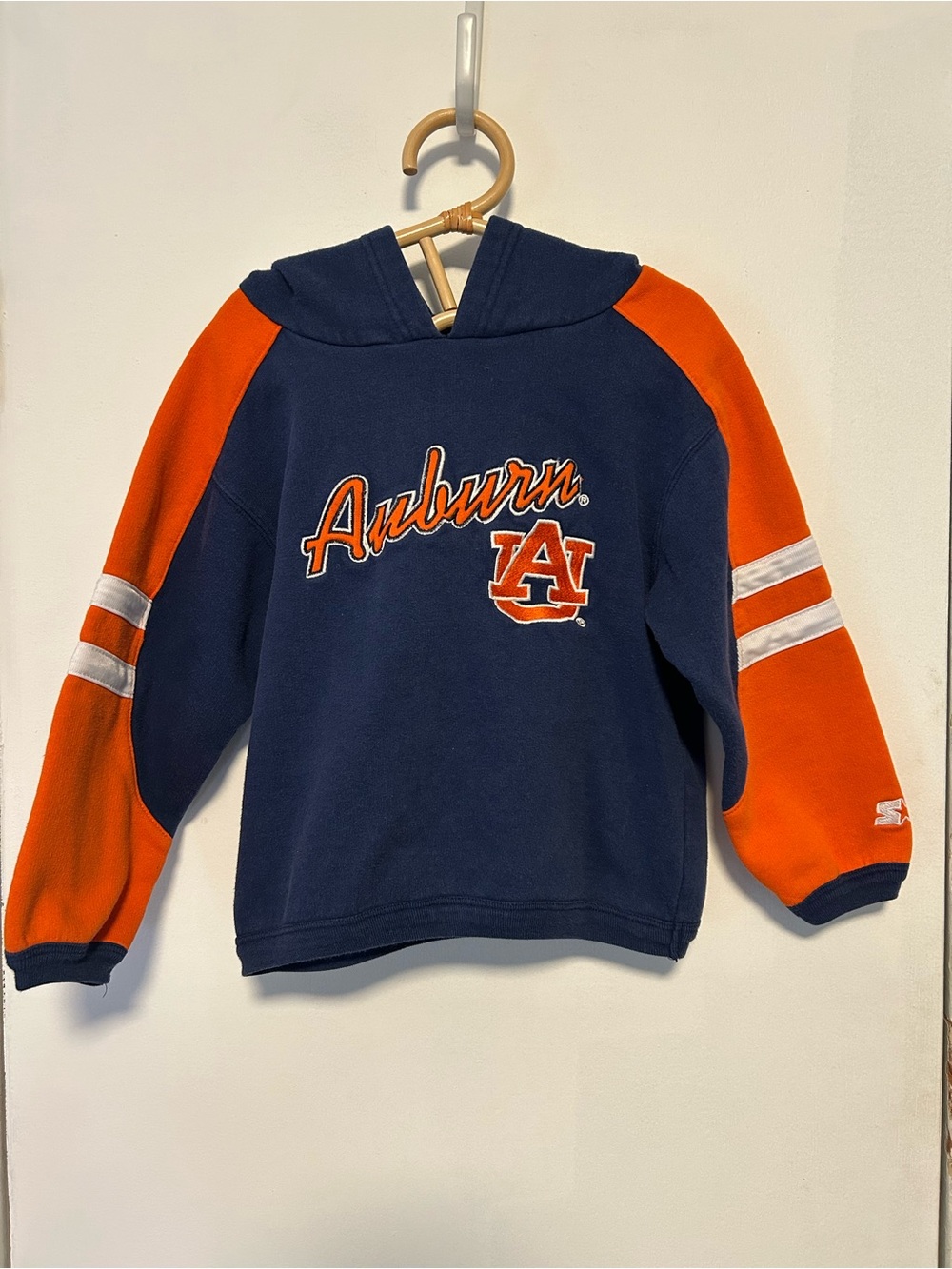 Auburn Kids Navy and Orange Hoodie Pullover for Kids